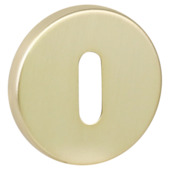 GAMMA sleutel rozet rond messing mat (aluminium)