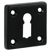 GAMMA sleutel rozet vierkant zwart (aluminium)