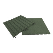 Rubber terrastegel groen 40x40x2,5 cm