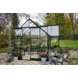 Tuinkas Royal Well Garden Room zwart gecoat met 3mm veiligheidsglas