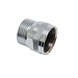 GAMMA waterstop chroom (binnendraad x buitendraad) 3/4"x 3/4"