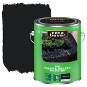 CetaBever zwarte teer Palen & Bielzen zijdeglans dekkend 5 liter