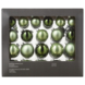 Kerstballen mix glas 42 stuks groen