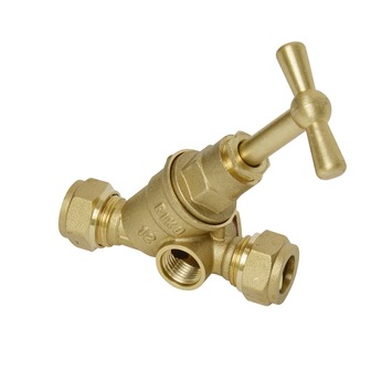 GAMMA stopkraan met tapgat 12 mm