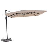 Handson zweefparasol Ibiza taupe met hendel 300 cm