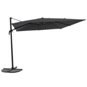 Handson zweefparasol Ibiza zwart met hendel 300 cm