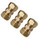 GAMMA knelkoppeling messing sok 15x15 mm 3 stuks