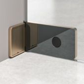 Sealskin Pure Zijwand Voor Combinatie Met Draaideur 120X200 Cm geborsteld goud