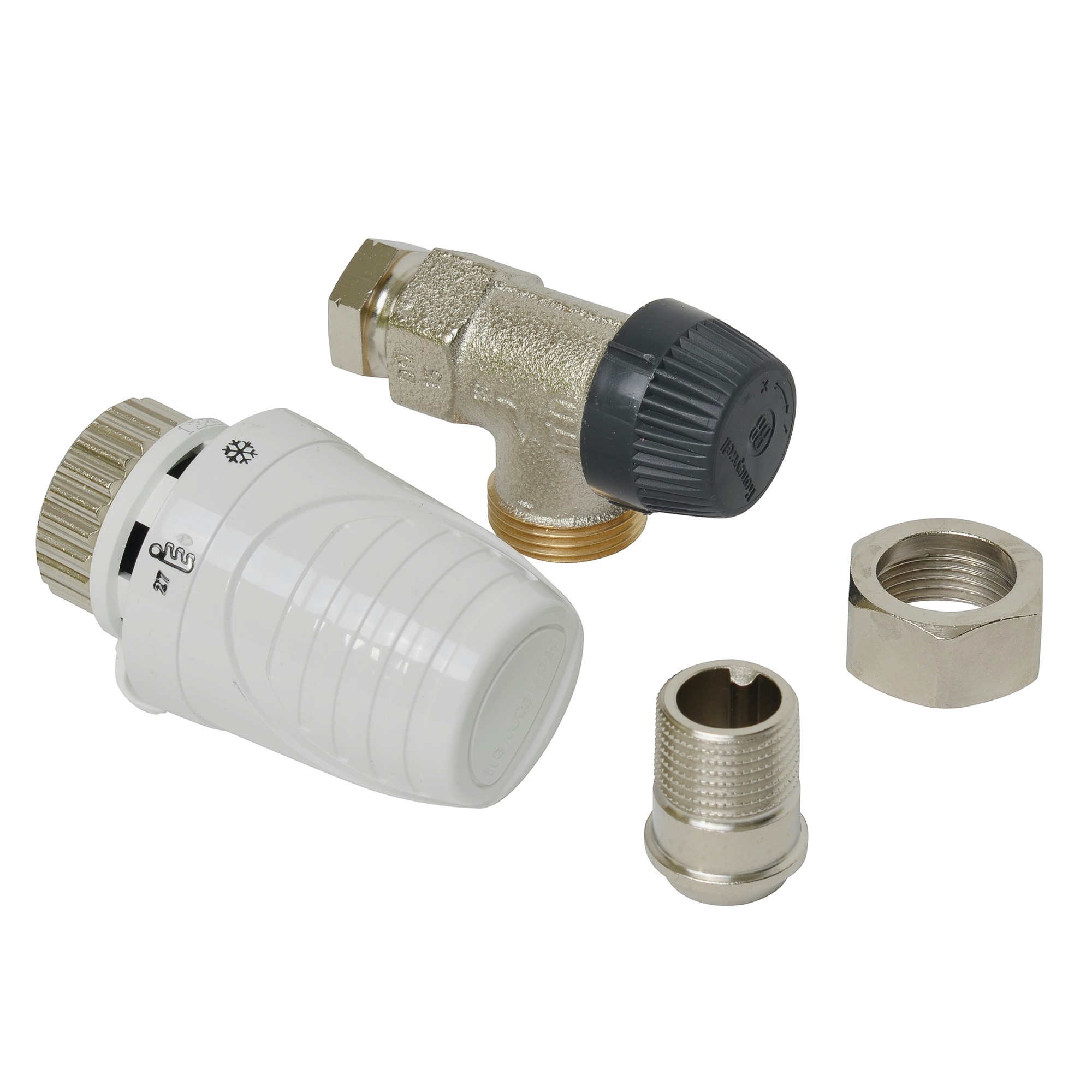 Gamma Honeywell Thermostatische Radiatorkraan Haaks Wit 12X15 Mm gamma kopen in de aanbieding