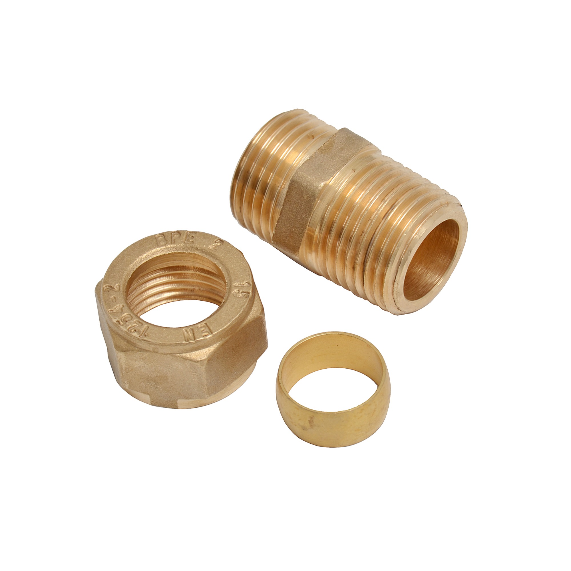 Gamma Knelkoppeling Messing Puntstuk Knel X Buitendraad 12 Mm X 12 gamma kopen in de aanbieding