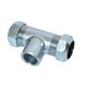 GAMMA CV koppeling T-stuk (knel x binnendraad x knel) 22x1/2"x22 mm staal verzinkt