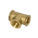 GAMMA draadkoppeling messing T-stuk (binnendraad) 1/2"x1/2"x1/2"