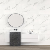 Wandtegel kunststof Allora 30,5x61 cm wit marmer mat, dikte 5mm  1,116 m²