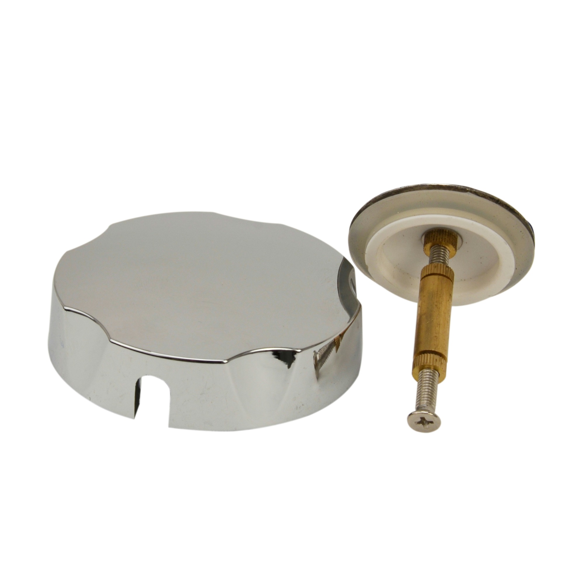 Gamma Badplug Knop Chroom gamma kopen in de aanbieding