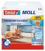 Tesa Premium Tochtband O-profiel zelfklevend 15 jr transparant 6m