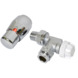 GAMMA thermostatische radiatorkraan verkeerd haaks chroom 1/2"x15 mm