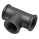 GAMMA malleable koppeling T-stuk nr. 130 zwart (binnendraad) 1/2"x1/2"x1/2"