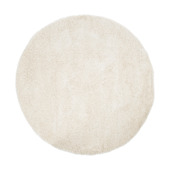 Vloerkleed Shaggy Rond Creme 200 cm