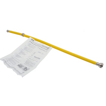 Gasslang RVS draadaansluiting M24 80 cm