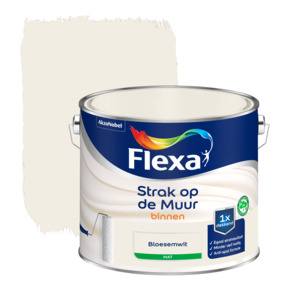 Flexa Strak op de Muur muurverf mat bloesemwit 2,5 liter