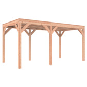 Overkapping Douglas 495x255cm a-symmetrisch