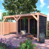 Overkapping Douglas Zwart Zweeds Rabat symmetrisch 495 x 255 cm