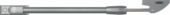 Abus raamuitzetter telescopisch - grijs - 30cm