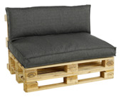 Gamma Palletkussenset Hidde antraciet aanbieding