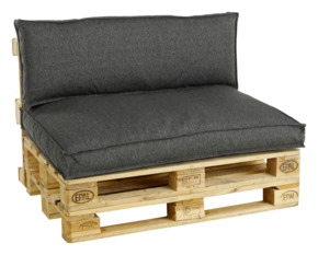 Palletkussenset Hidde antraciet