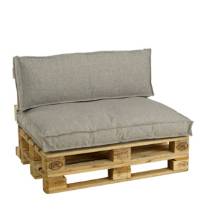 Palletkussens set Hidde warm grijs