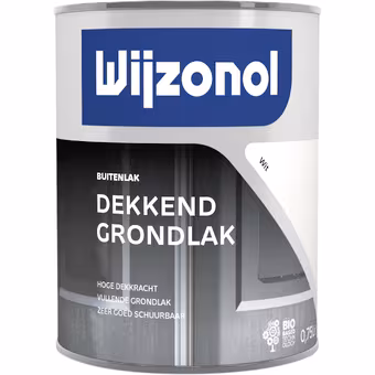 Wijzonol grondverf dekkend wit 750 ml