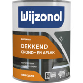 Wijzonol lak dekkend zwart halfglans 750 ml