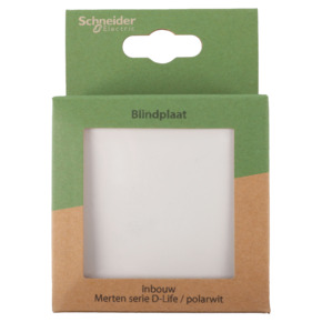 Schneider Merten D-Life blindplaat wit