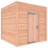 Tuinhuis Douglas hout Zweets rabat onbehandeld 255 x 255 cm