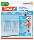 Tesa transparante haak 1 kg 2 stuks