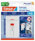 Tesa verstelbare klevende spijkers tegels en metaal 4kg 2 stuks