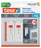 Tesa verstelbare klevende spijkers behang en pleisterwerk 1 kg 2 stuks