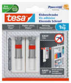 Tesa verstelbare klevende schroef behang en pleisterwerk 1 kg 2 stuks