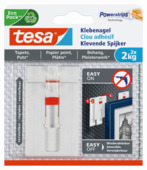 Tesa verstelbare klevende spijkers behang en pleisterwerk 2 kg 2 stuks