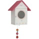 Lief! Wandlamp vogelhuisje wit/rood