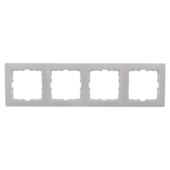 Berker S.1 Afdekraam 4-Voudig Wit