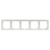 Berker S.1 Afdekraam 5-Voudig Wit