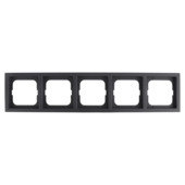 Busch-Jaeger Future Linear afdekraam 5-voudig zwart