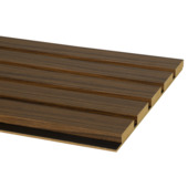 Kleurstaal lattenwand Decowall Essential walnoot 30x25cm