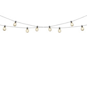 Feestverlichting met 10 led lampen 4,5 meter 