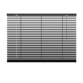 GAMMA aluminum jaloezie 25 mm zwart (kleurnr. 203) 80x180 cm (bxh)
