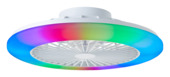 Brilliant plafondventilator Salerno met lamp en RGB functie 40W wit