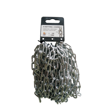 Ketting 7 mm kopen? DIN 5685 A verzinkt scheepsketting