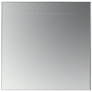 Plieger spiegel met led-verlichting zilver 60x60 cm