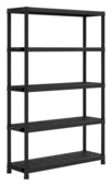 Keter Plus stellingkast kunststof zwart 120 x 40 x 187 cm